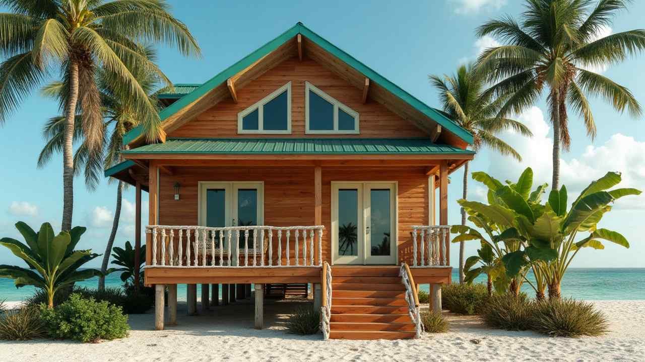 Bahama Breeze – Tropical Timber Tiny Home on Stilts