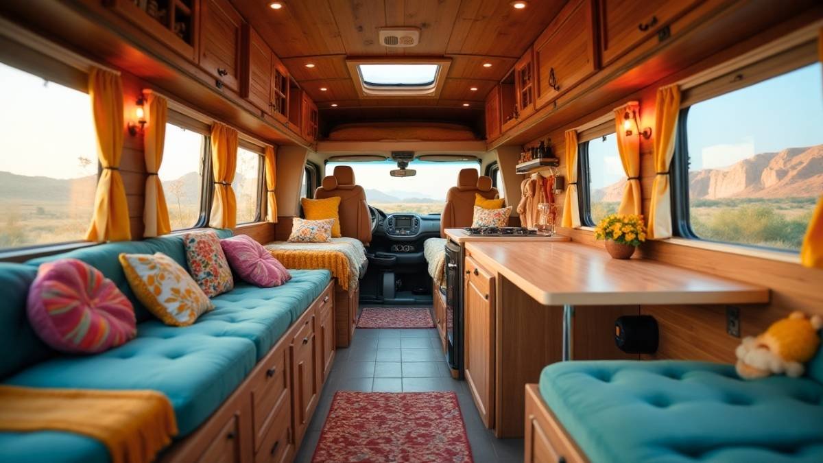 Bohemian Bliss - Compact Motorhome Interior