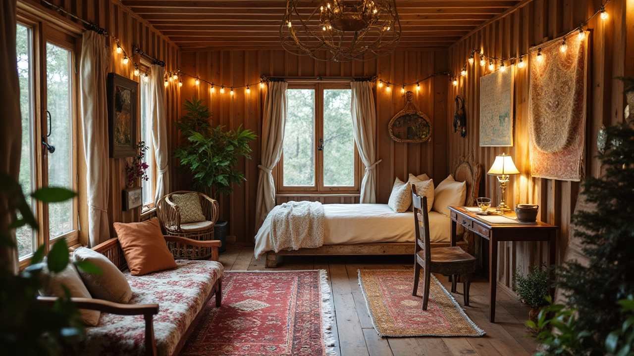 Boho Writers' Haven – Artistic Sanctuary in the Woods interior