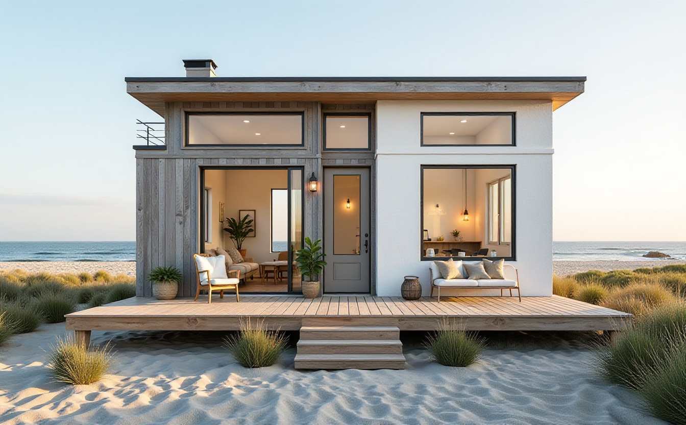 Sea Breeze Haven: Coastal Tiny Home - Where Land Meets Ocean