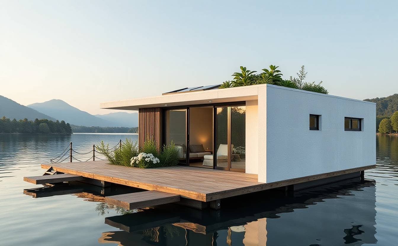Waterfront Wonderland: A Floating Tiny Home with Lake Views