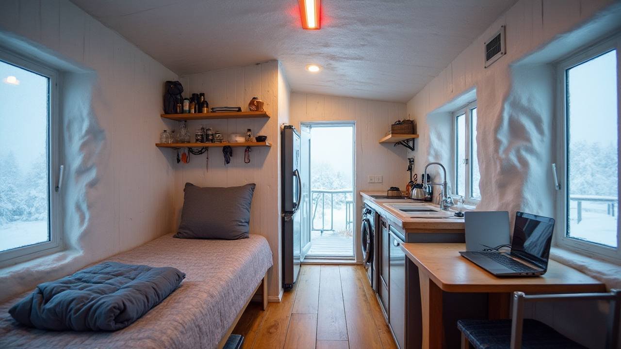 Ice Dock Studio – Floating Arctic Research Tiny Home interior