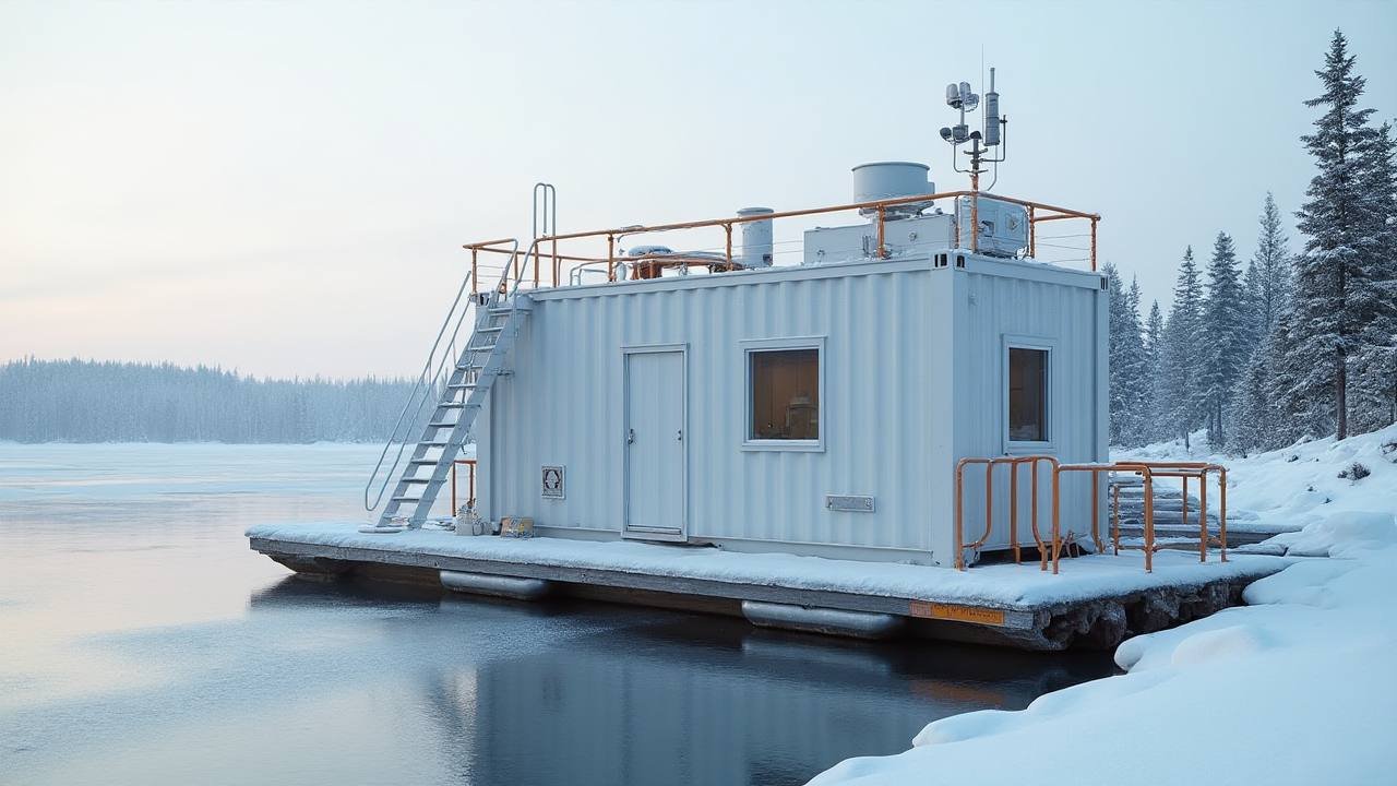 Arctic White Research Pod: Ice Dock Tiny Home
