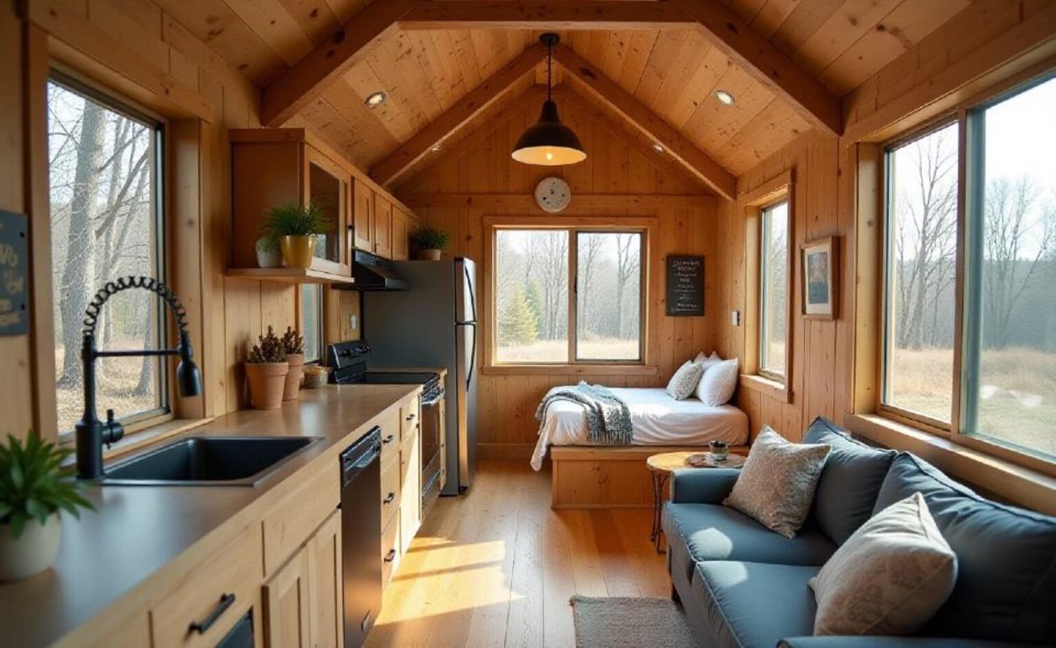 14 Tiny Homes with Convertible Outdoor Spaces That Double Your Square ...