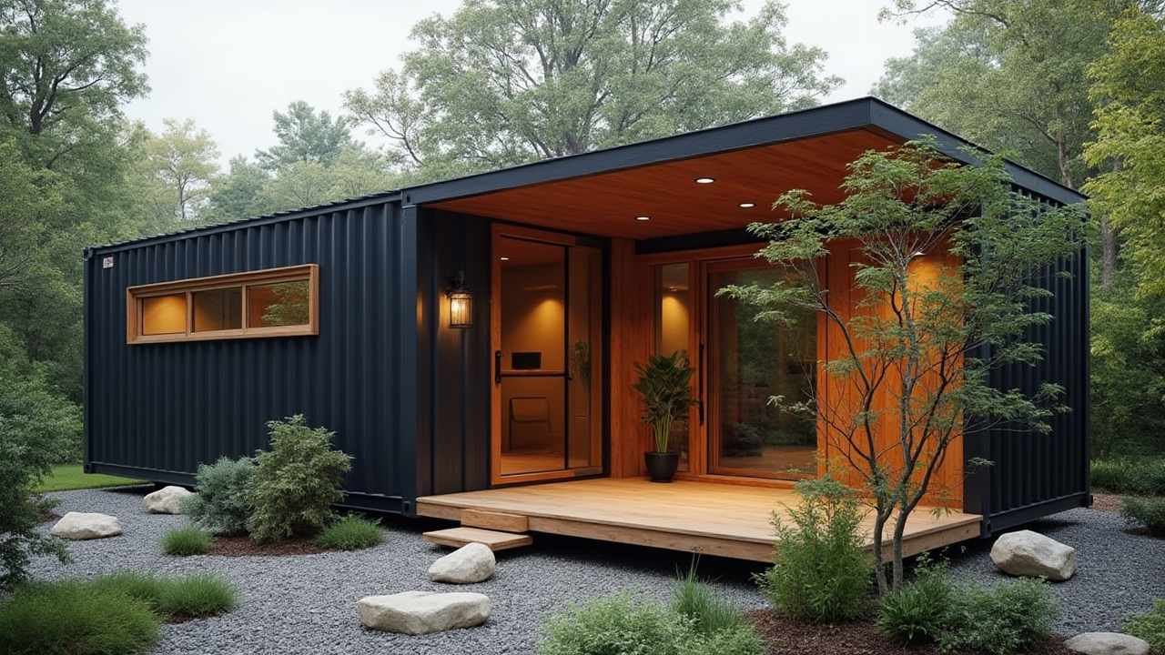Onyx and Serenity Container Home - Japanese Zen Living Perfected