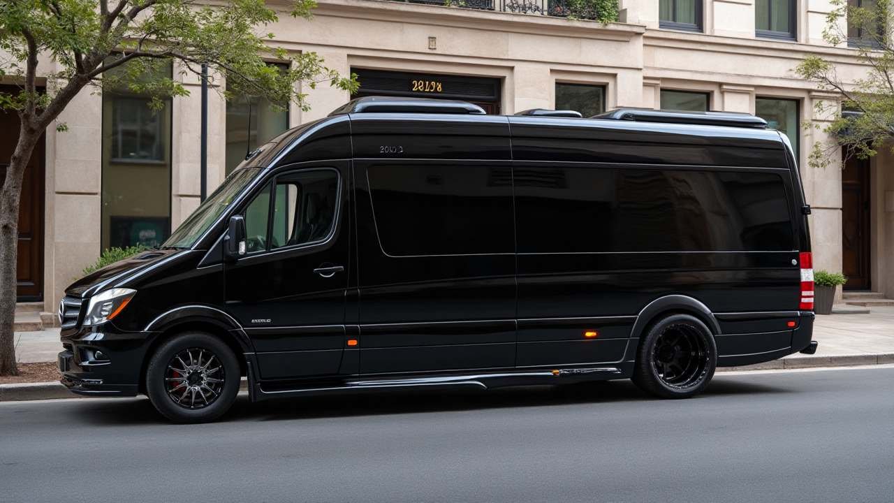 Midnight Black Executive Oasis - Mobile Office with After-Hours Comfort