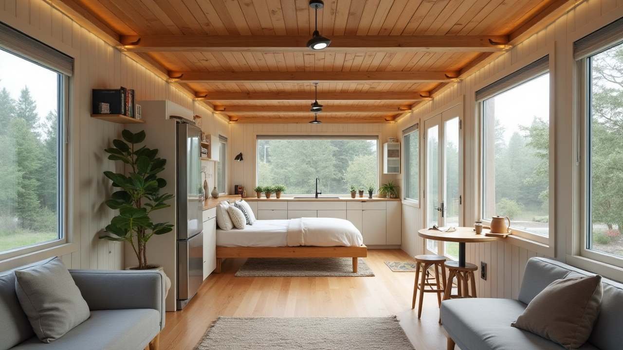Mid-Century Modern Tiny Home Interior