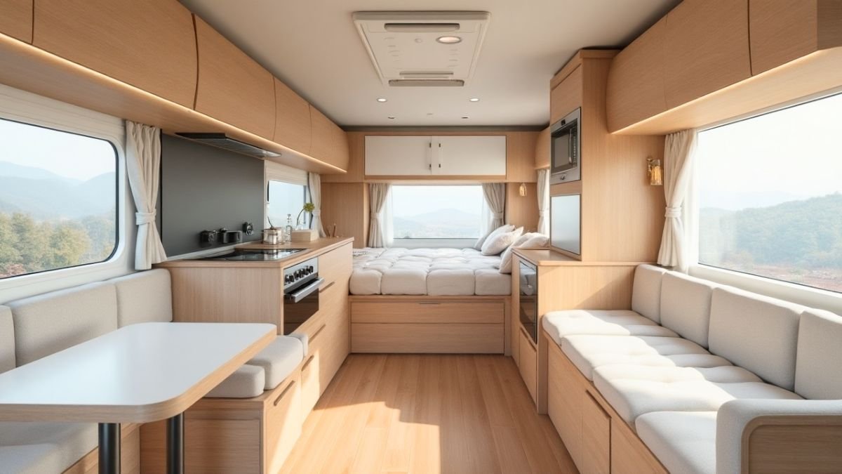 Minimalist Zen - Compact Motorhome Interior