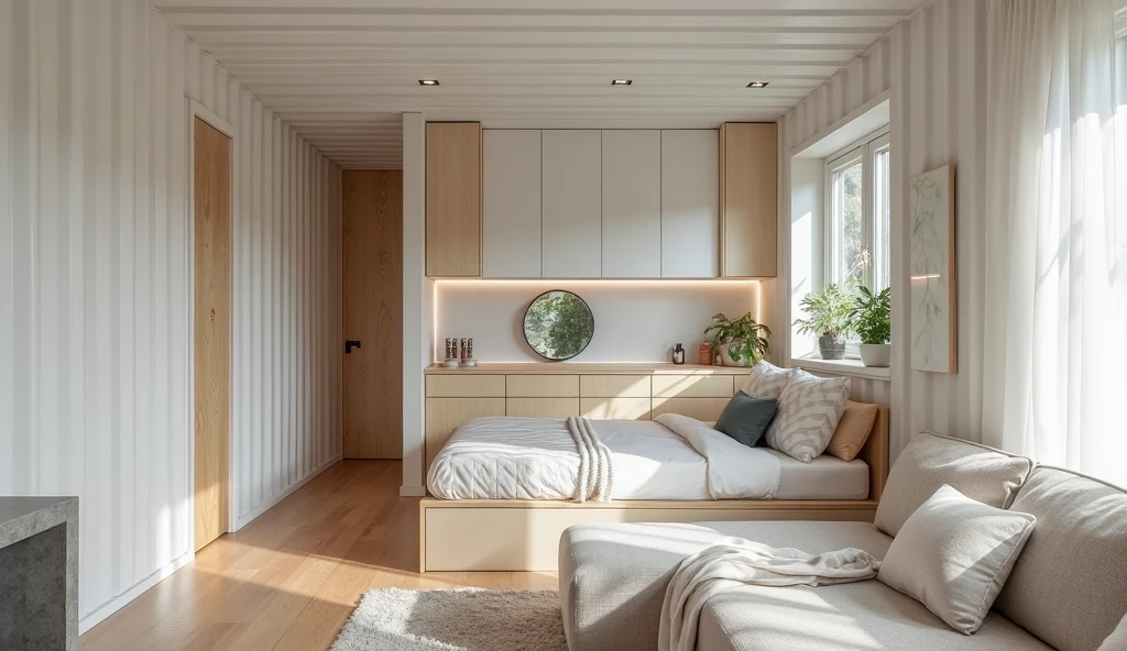 Modern Minimalist Container Home interior