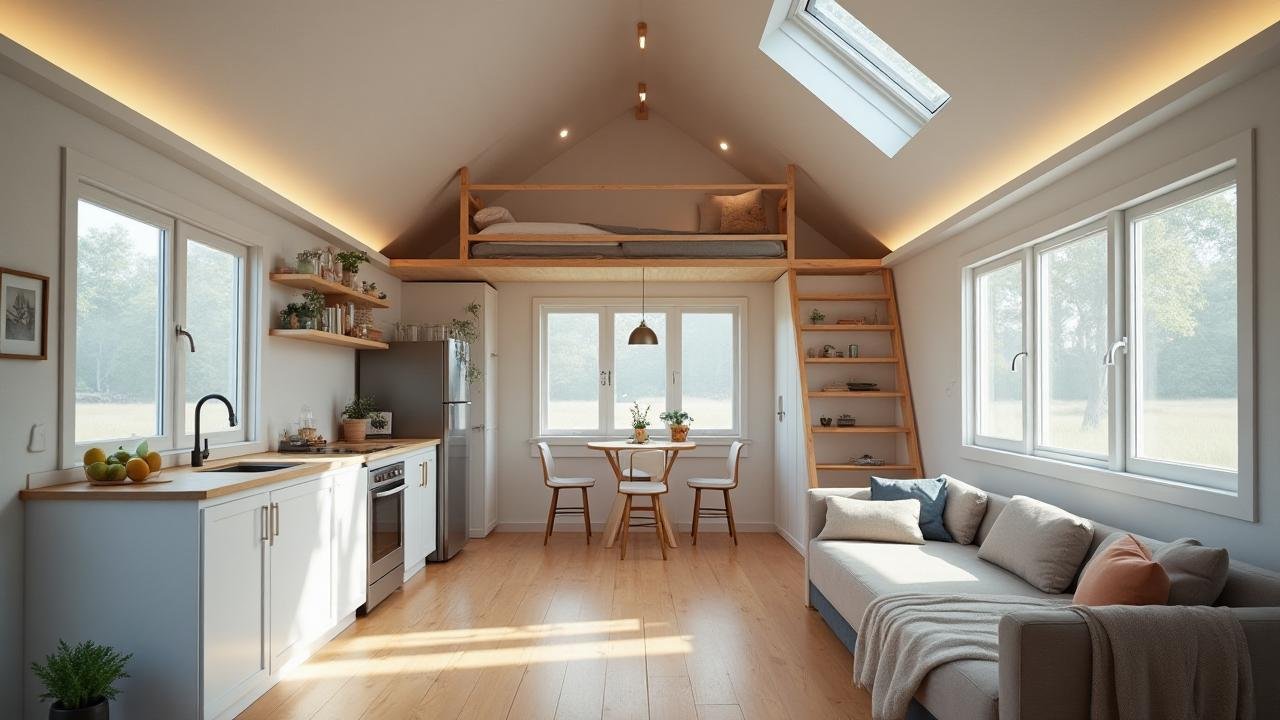 Scandinavian-Inspired Tiny Home Interior