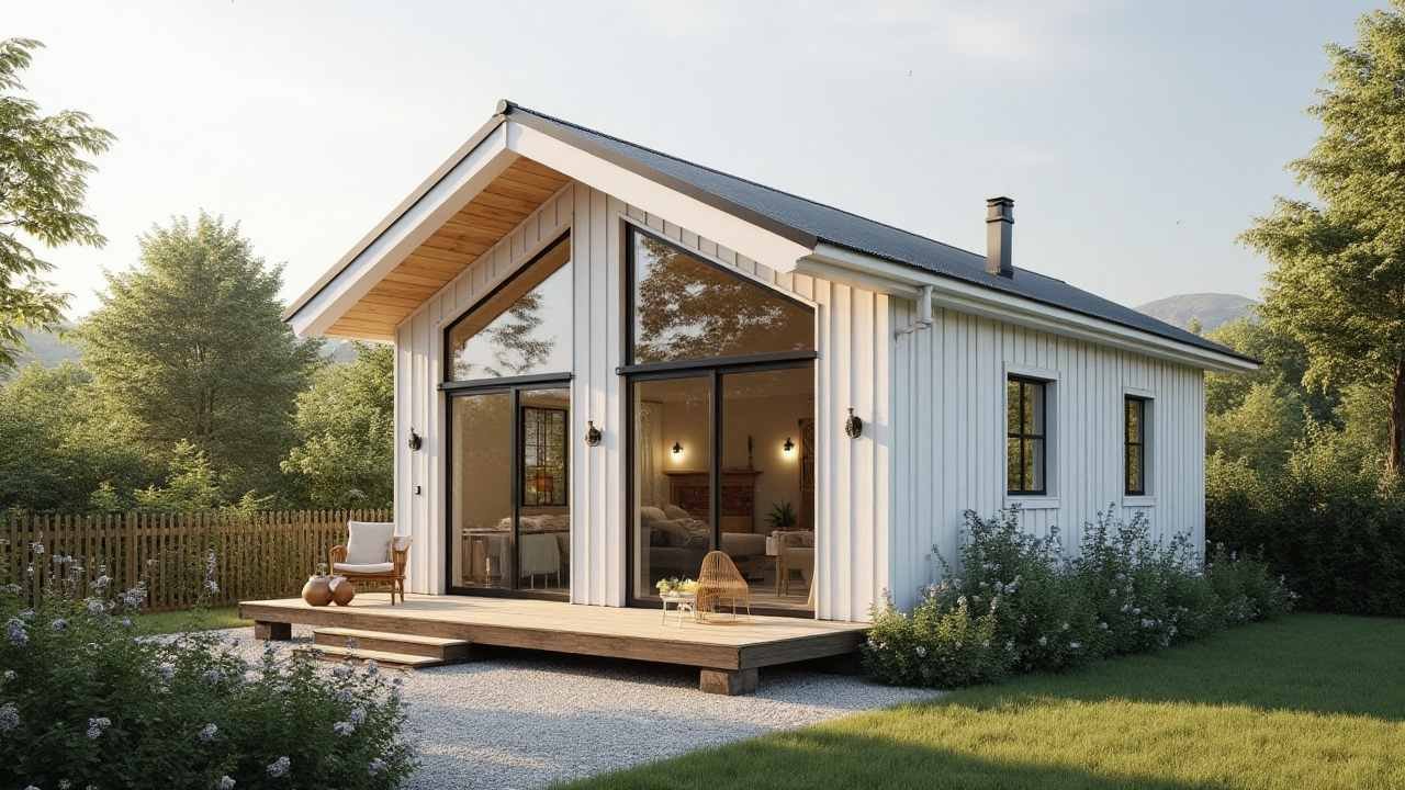 Scandinavian Simplicity: A Tiny Home Retreat with Light-Filled Living