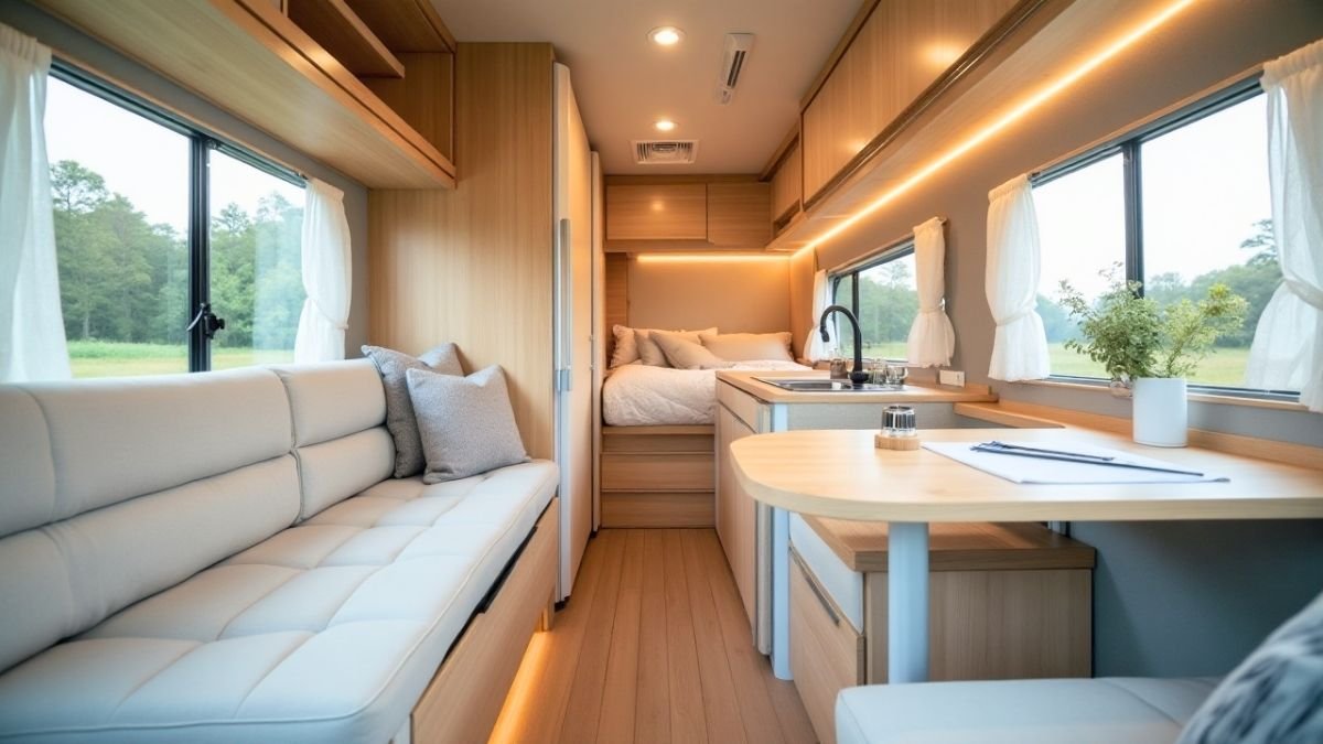 Scandinavian Style - Compact Motorhome interior