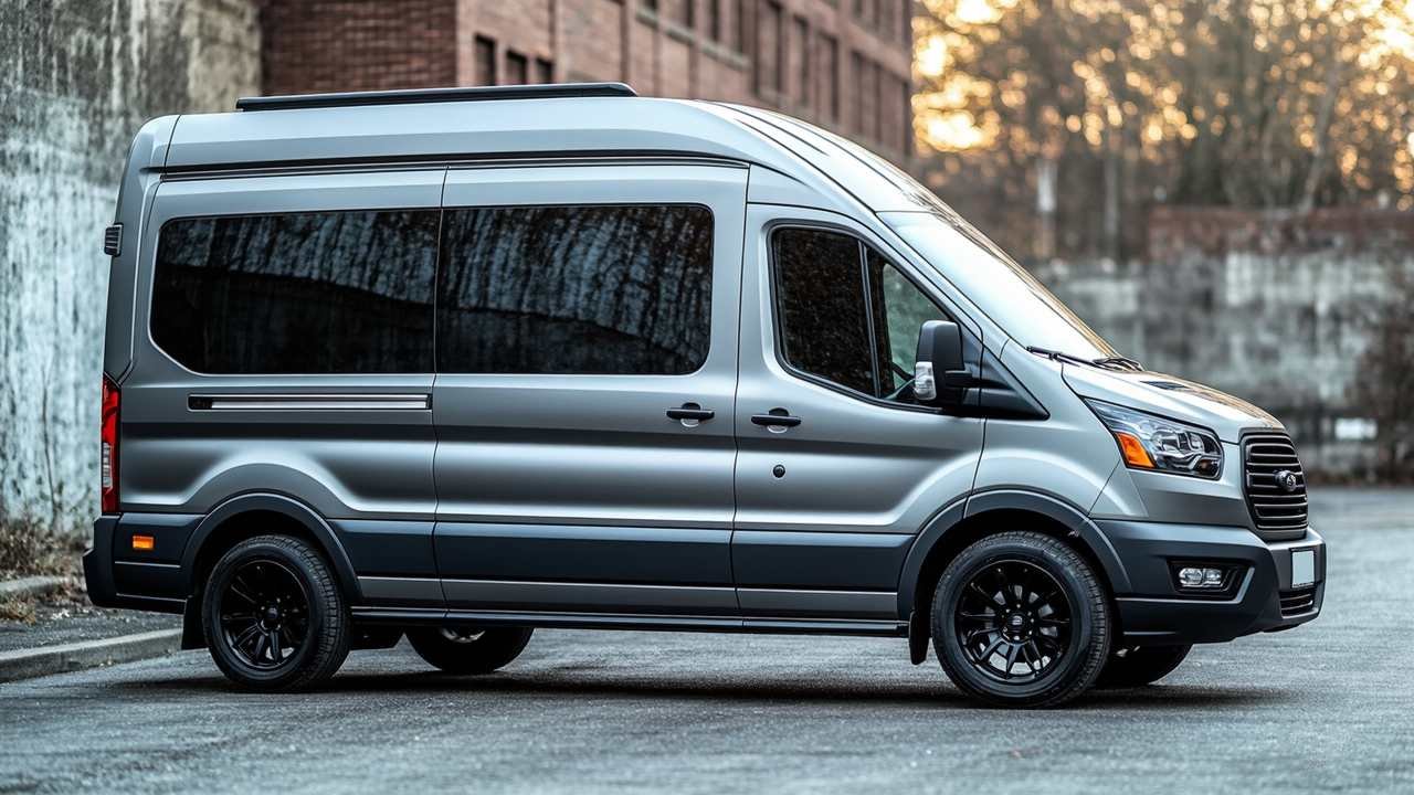 Silver Minimalist Warehouse Van - Stealth Urban Retreat