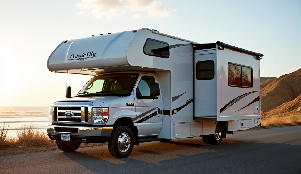 Ocean Breeze Abode: The Coastal Cruiser RV with a Stowaway Balcony