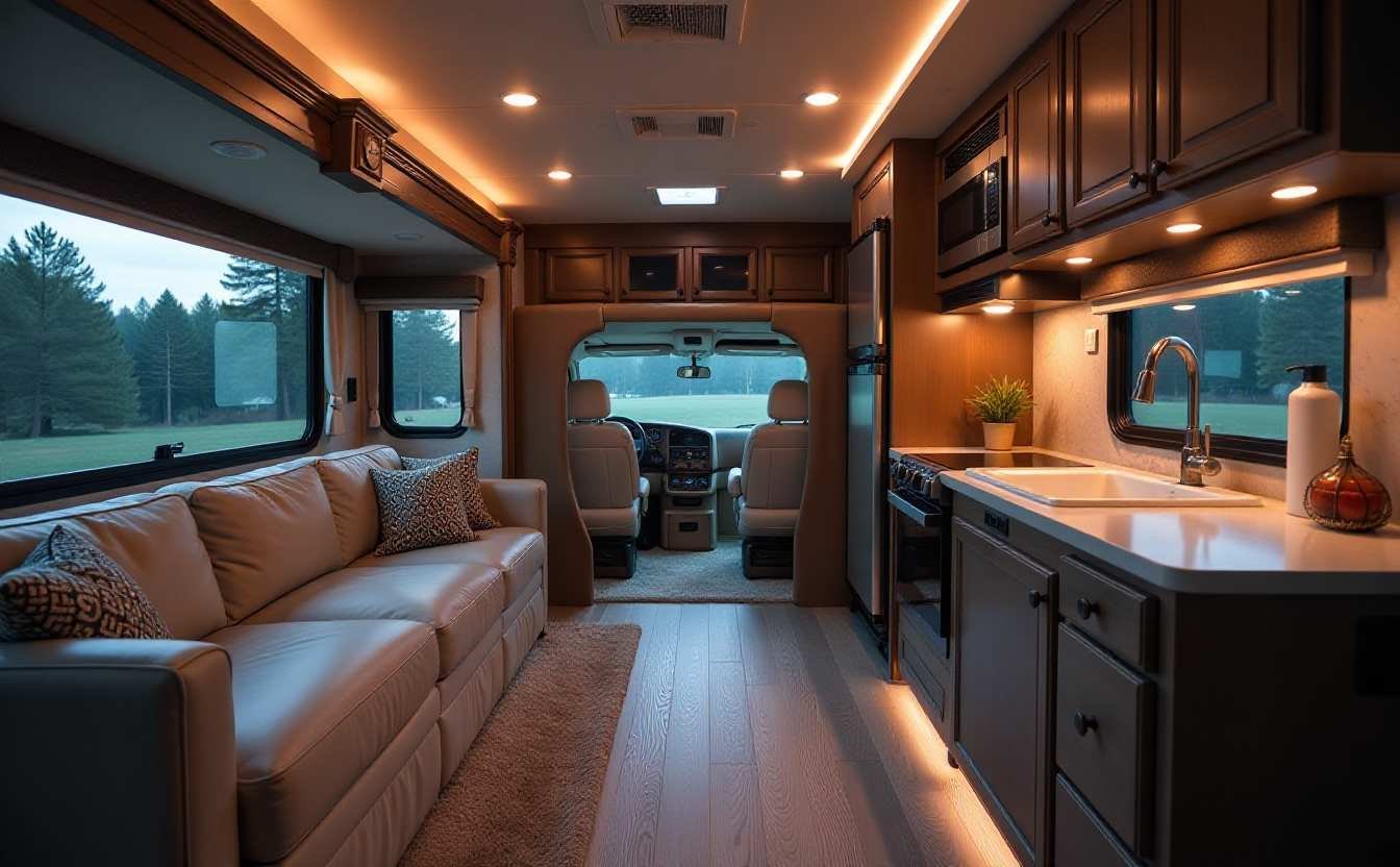 The Entertainment Hub RV interior