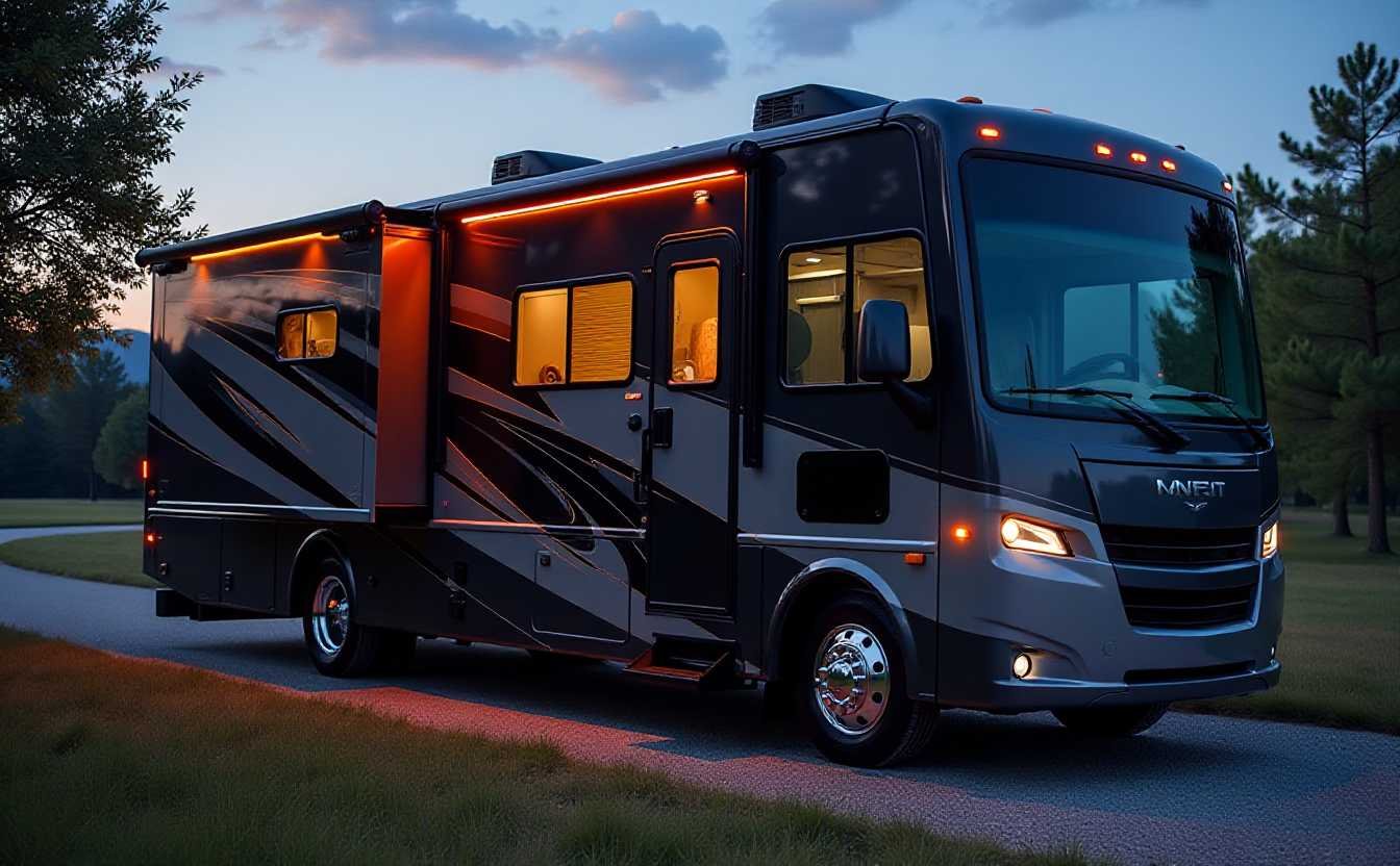 Evening Elegance on Wheels: The Entertainment Hub RV