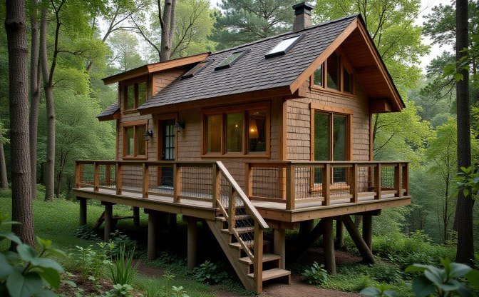 Treetop Haven: A Tiny Home Among the Branches
