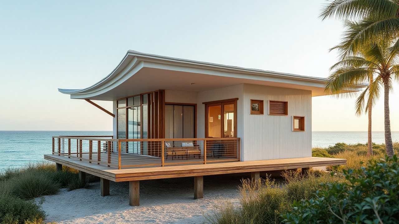 Oceanfront Serenity: The Tropical Modern Tiny Home's Perfect Blend