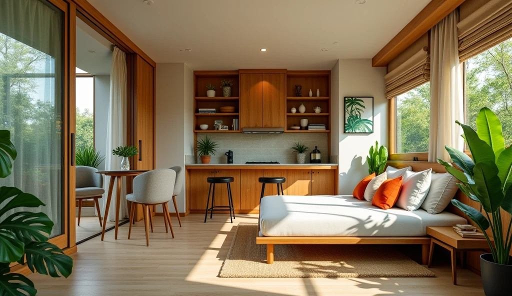 Tropical Oasis with Sliding Wall Interior