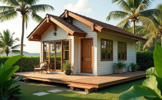 Tropical Breeze Tiny Home: Where Nature Meets Serene Living