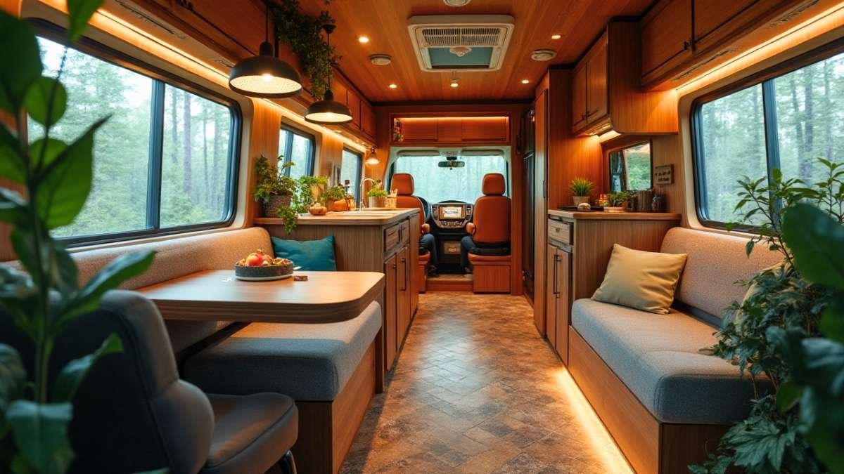 Urban Jungle Theme - Compact Motorhome Interior