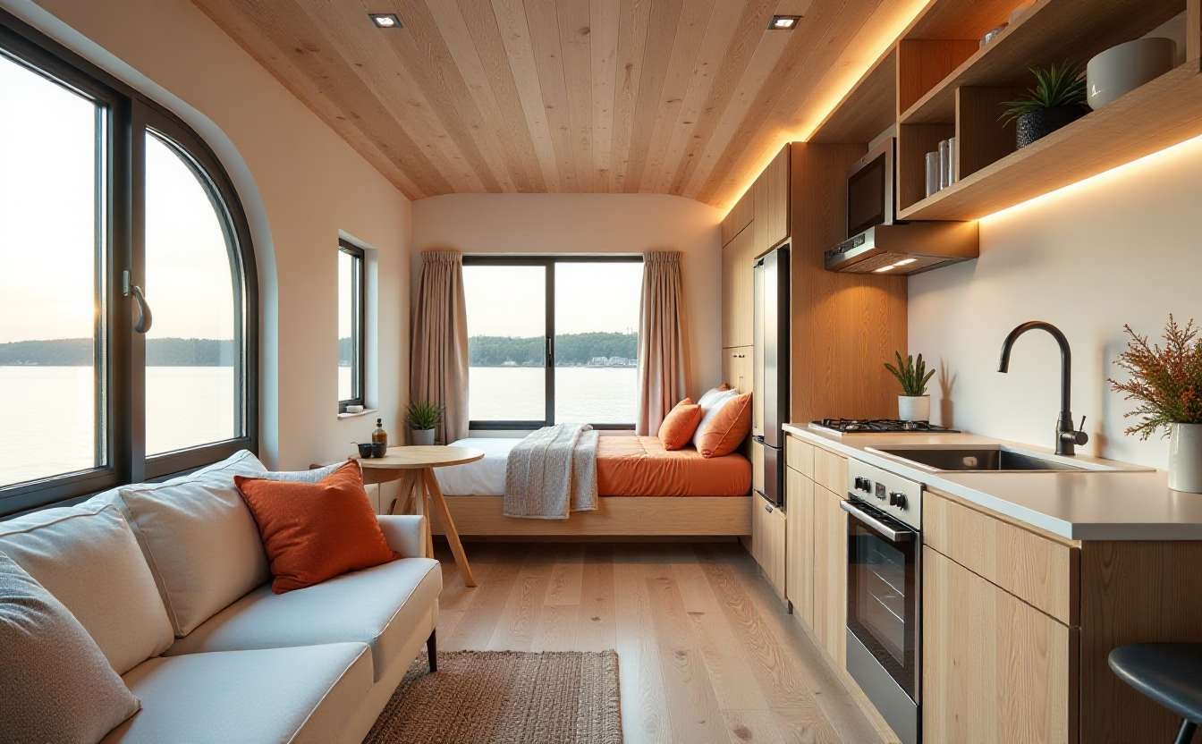Waterfront Tiny Home interior
