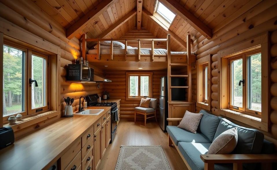 Wilderness Cabin with Pop-Up Terrace interior