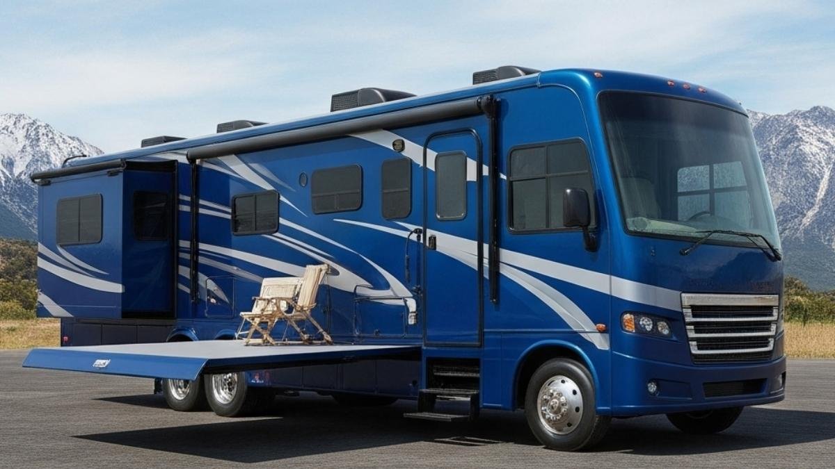 Sapphire and Silver Mountain Explorer - Bold Blue Beauty Where the RV Meets the Great Outdoors
