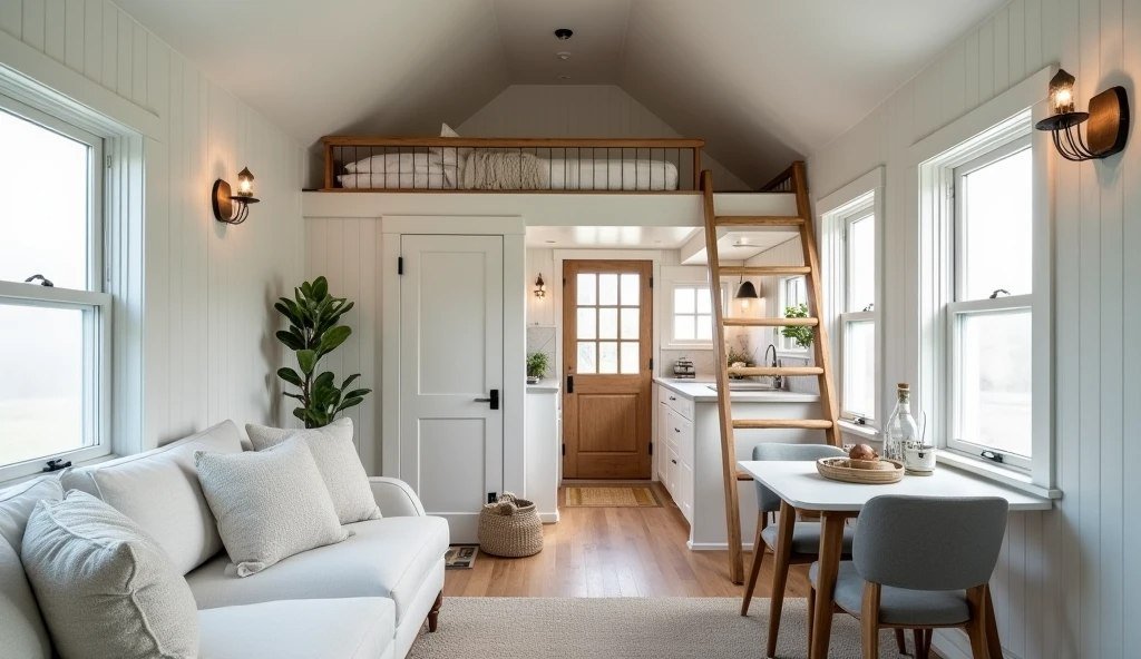 Coastal Charm in Compact Living interior
