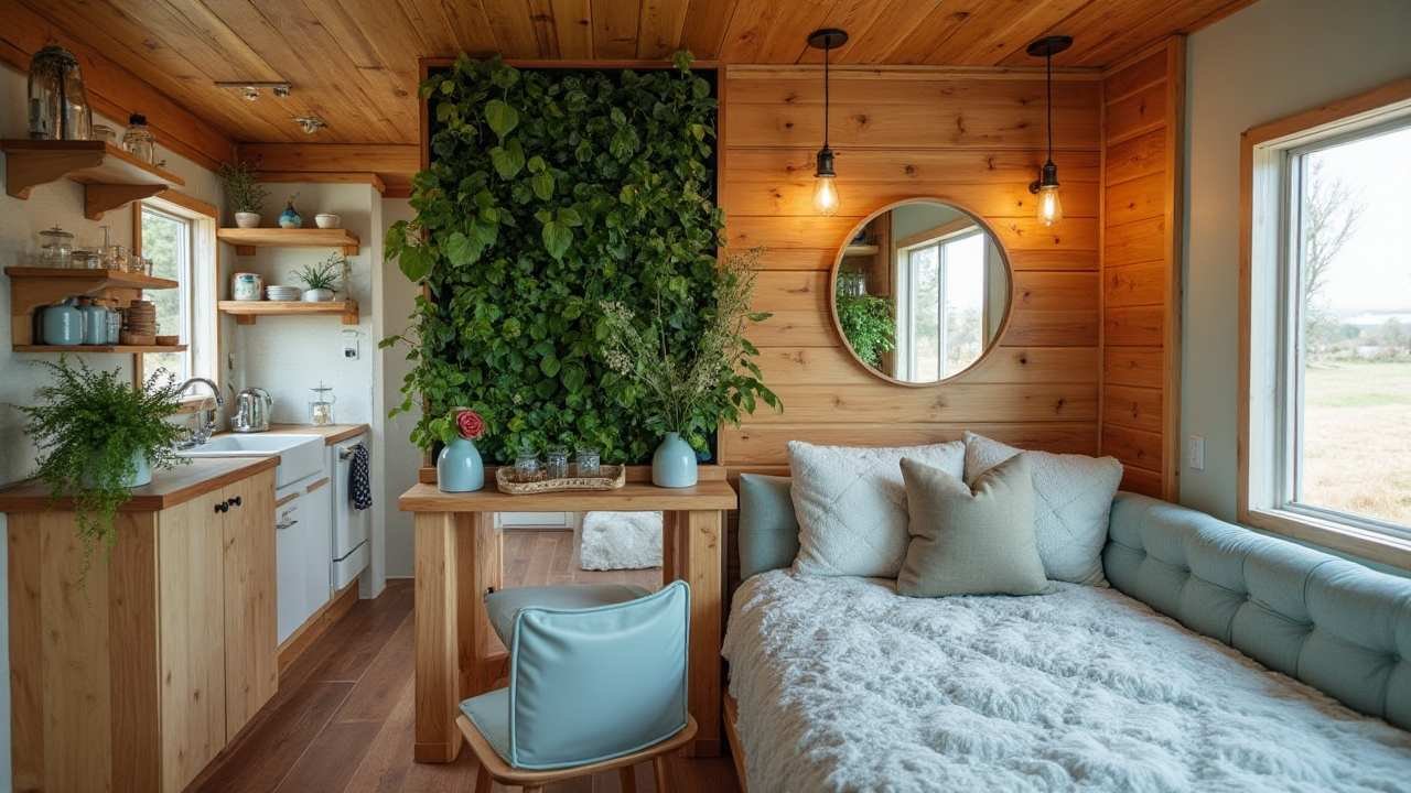 Coastal Eco-Glam Tiny Home interior