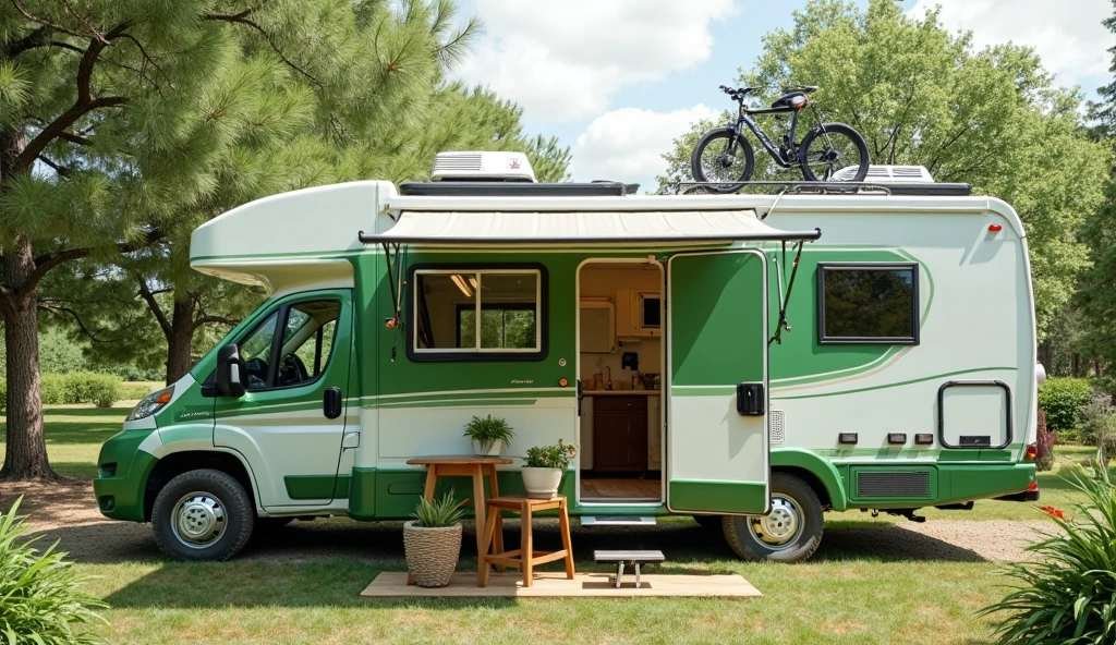 Sage Green Sanctuary - Eco-Friendly Oasis RV That Champions Sustainable Adventure Living