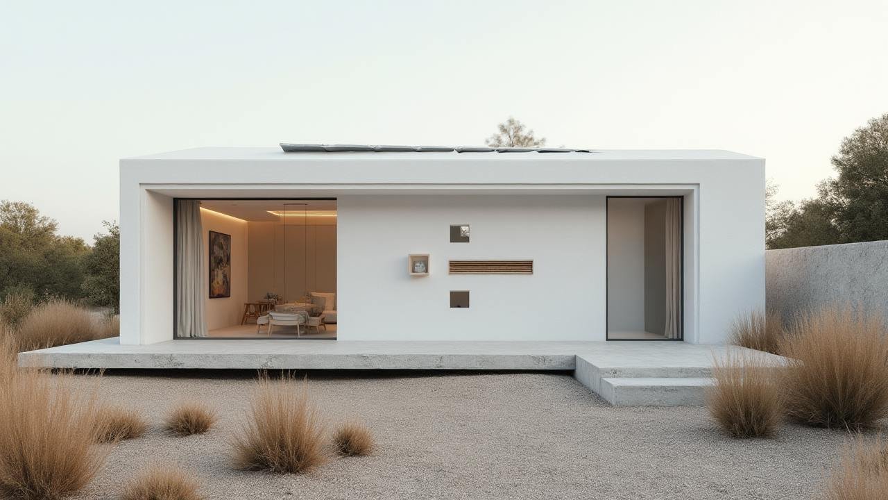 Pure White Meditation Cube - Futurist Zen Pod Where Minimalism Meets Tranquility