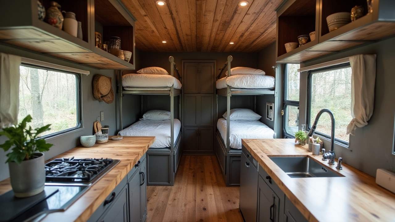 Industrial Loft RV Interior