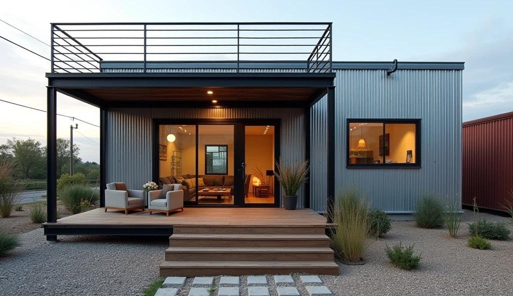 Steel and Serenity Studio - Where Industrial Meets Cozy Living