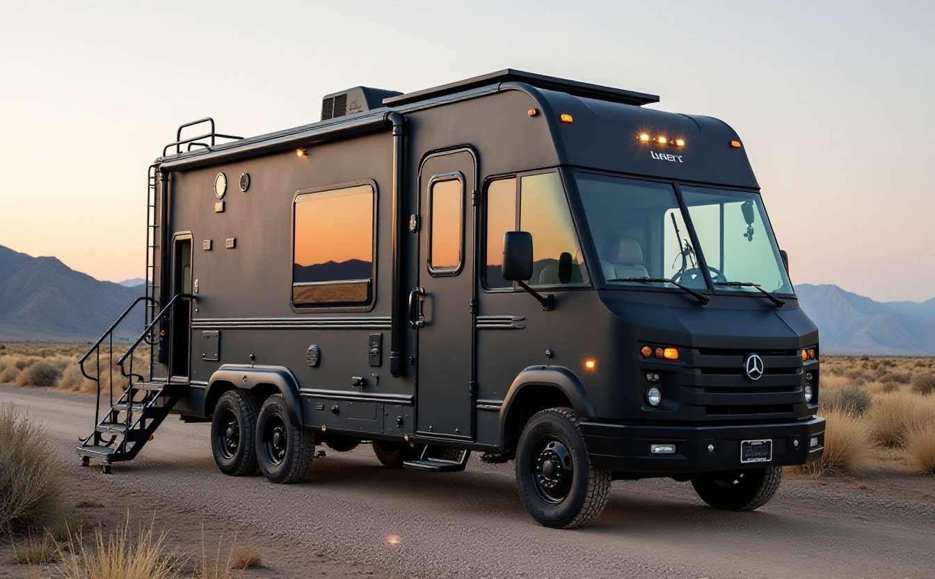 Charcoal Industrial Loft on Wheels - Urban Adventure Mobile