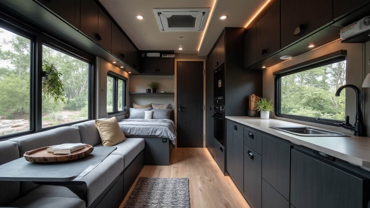 Industrial Motorhome Mansion interior