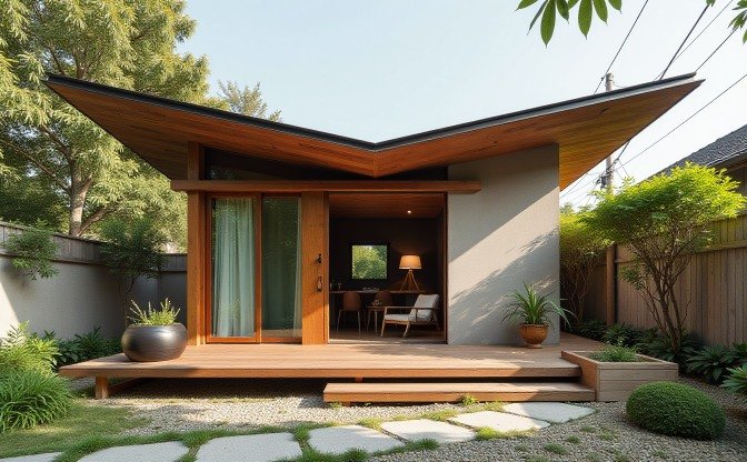Warm Cedar & Zen Garden Retreat - Japanese Minimalist Tiny Home That Masters the Art of Mindful Living