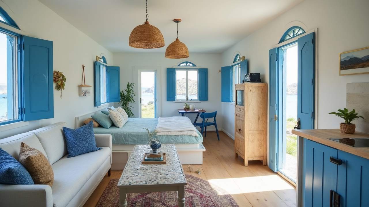 Mediterranean Coastal Tiny Home Interior