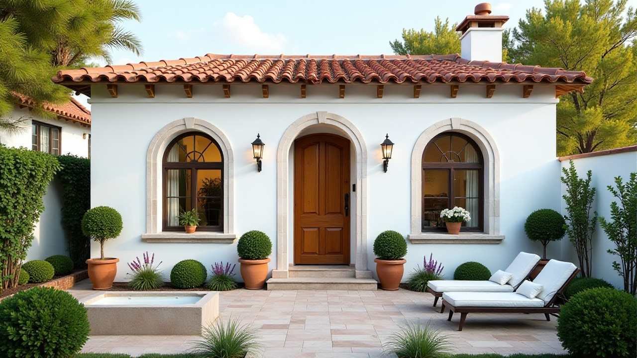 Terracotta Dreams with Arched Elegance - Mediterranean Escape Living