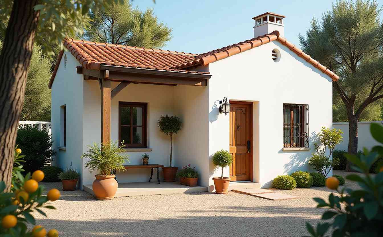Sage & Terracotta Villa Kitchen - Mediterranean Garden Retreat Tiny House with Timeless Old World Charm