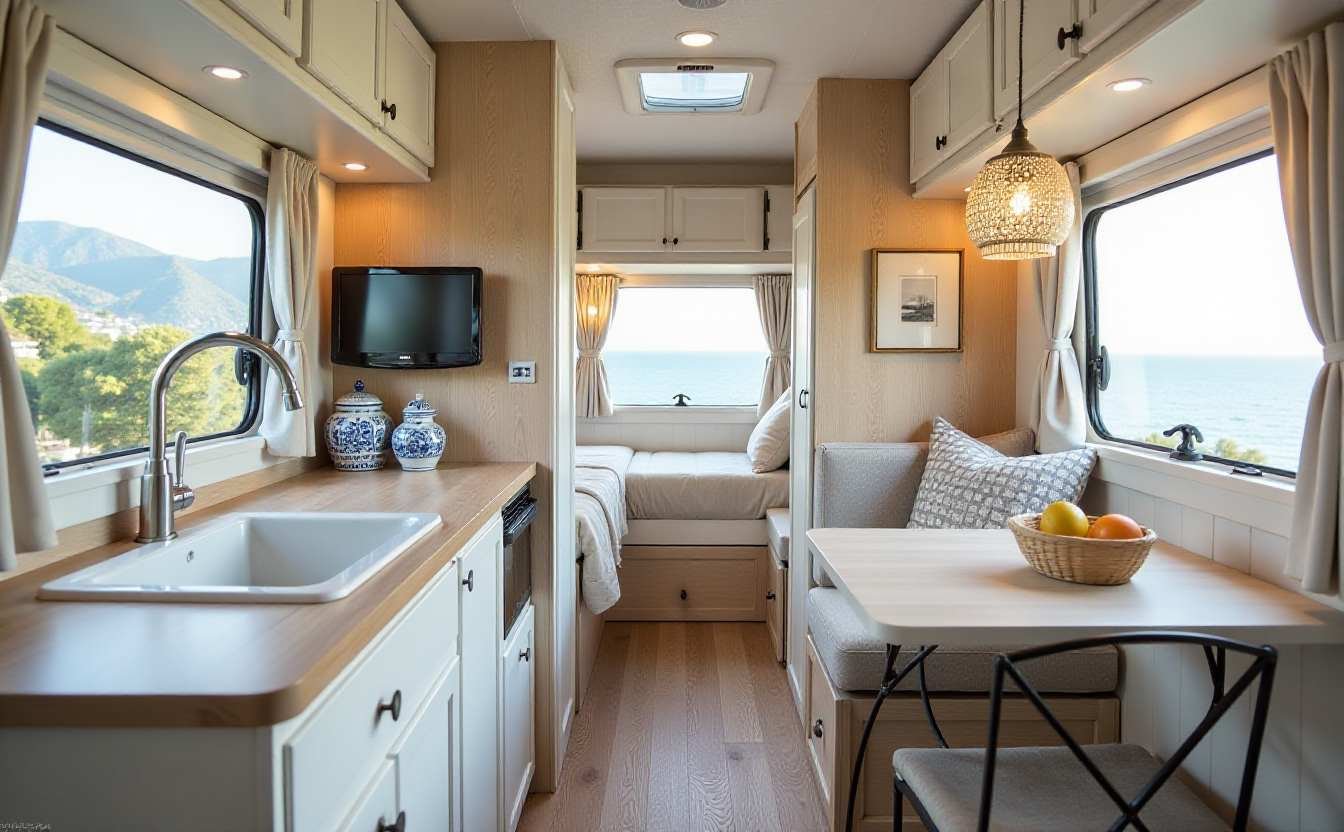 Mediterranean Island Escape RV Interior