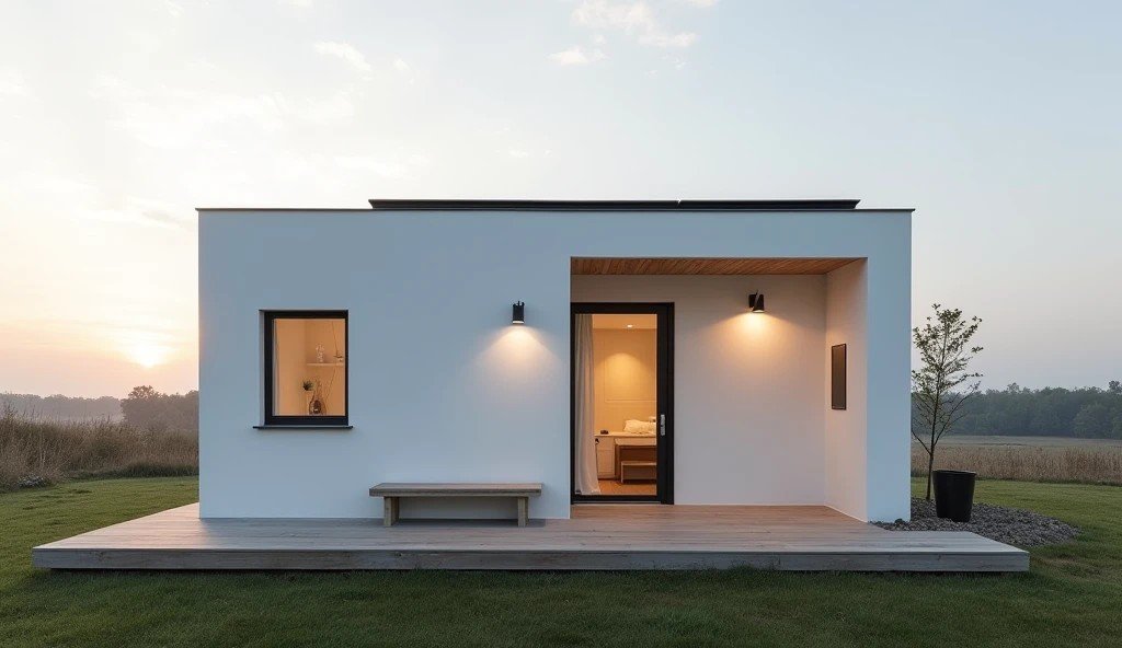 Pure White Cube - Minimalist Scandinavian Living with Hygge Simplicity