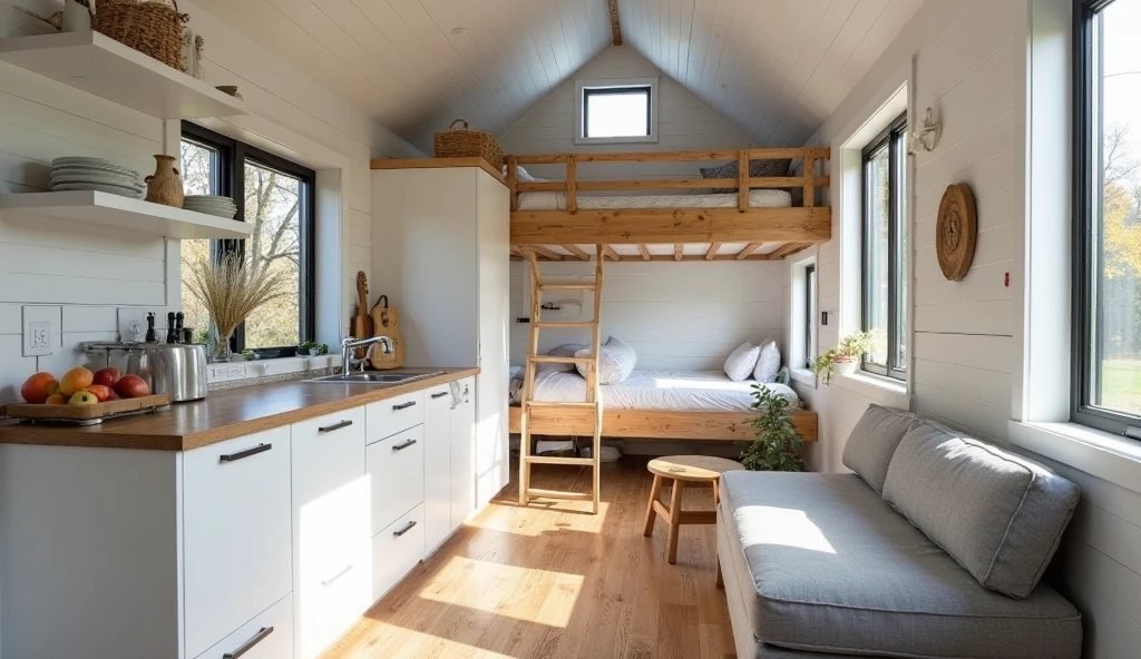 Modern Farmhouse Tiny House interior