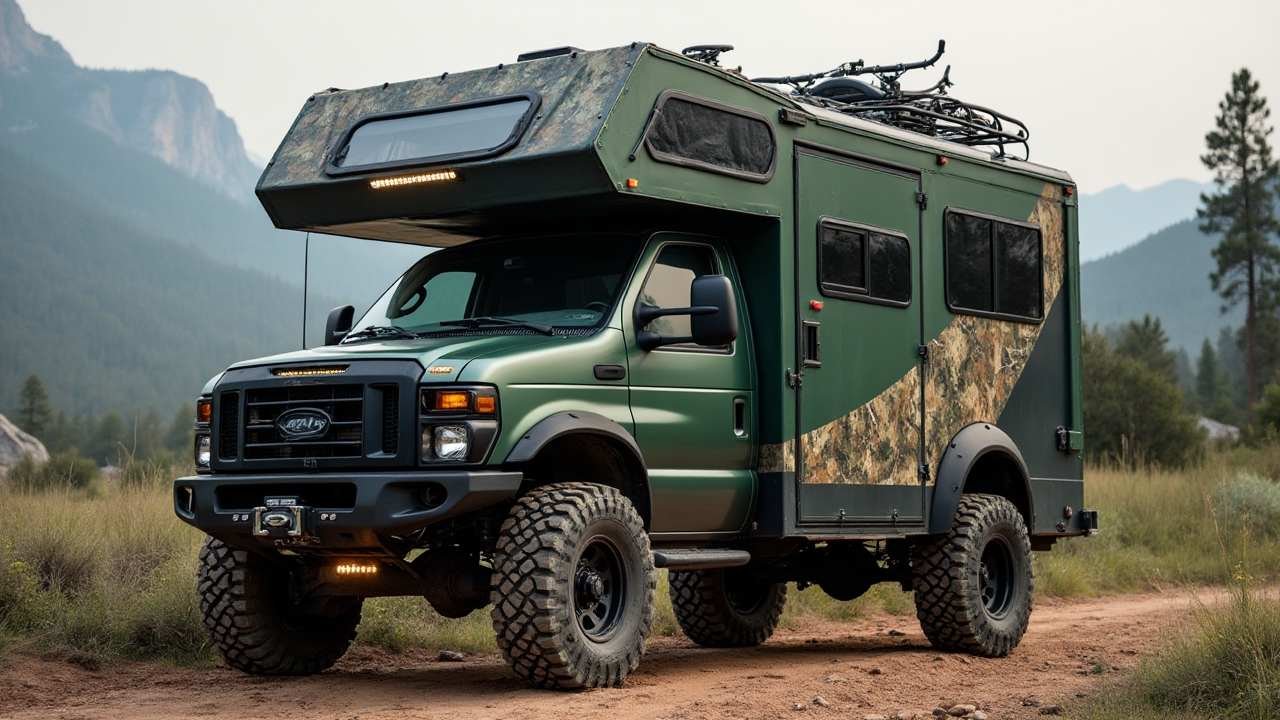 Expedition Green Fortress - Mountain Retreat RV Built for Off-Grid Adventures