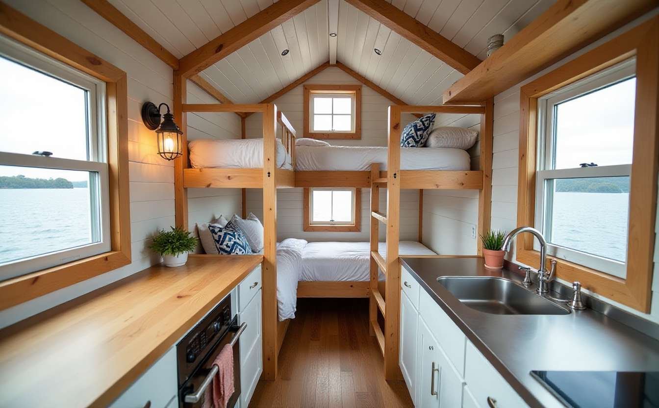 Nautical Coastal Tiny Home interior