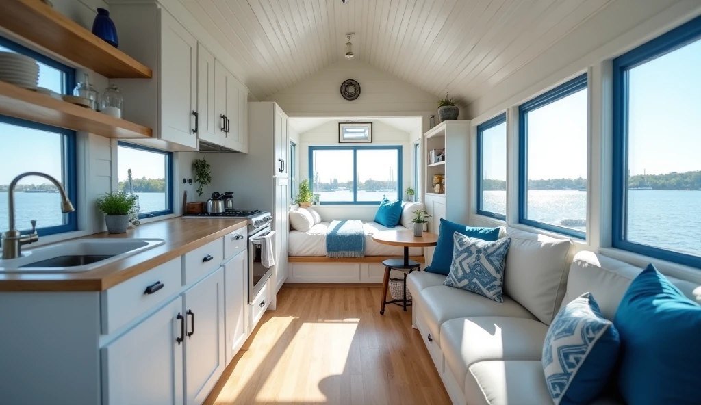 Nautical Maritime Tiny House House interior