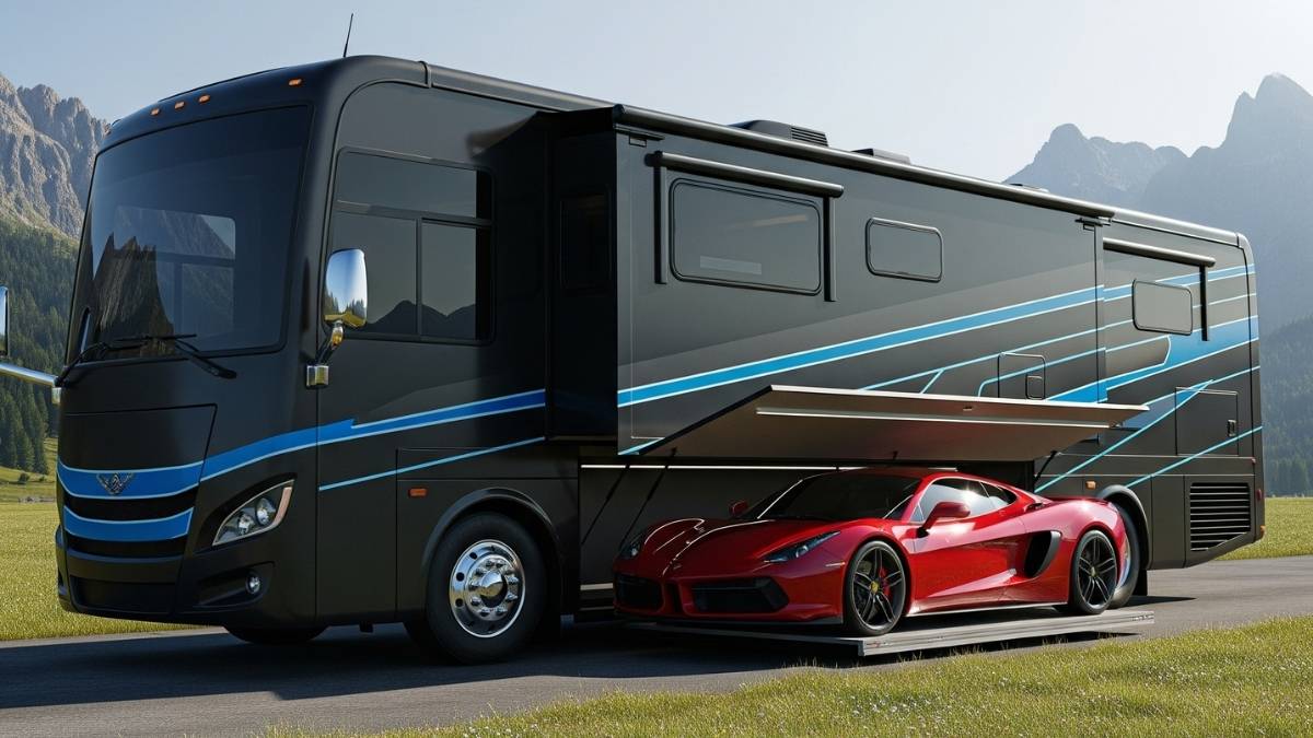 Graphite Thunder - Premium Motorhome with Integrated Supercar Bay