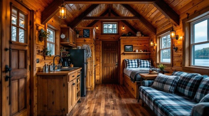 Rustic Lakeside Cottage interior