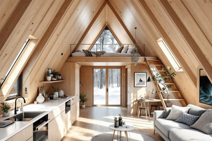 Scandinavian Minimalist Cocoon interior