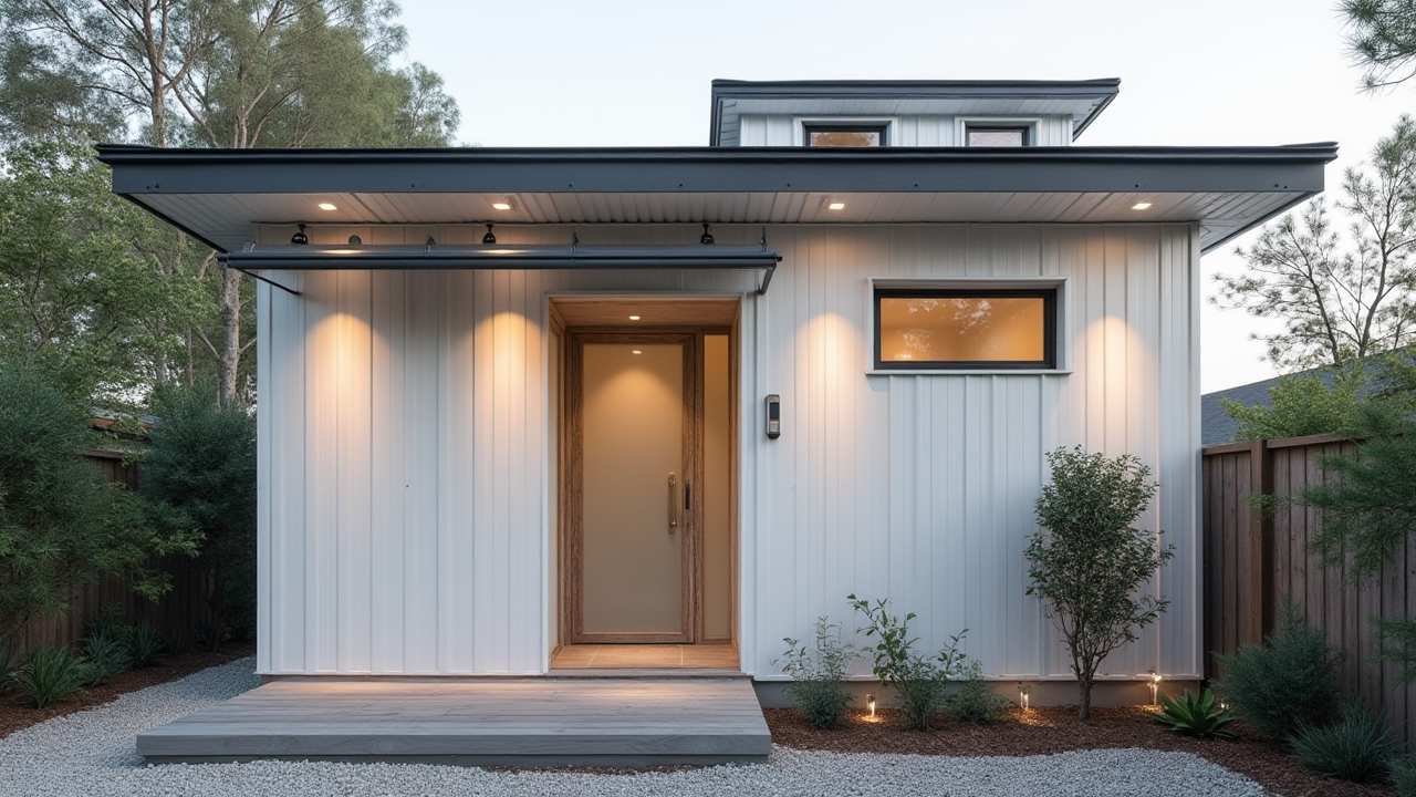 Crisp Nordic Refuge - Tiny Home Living with Scandinavian Soul